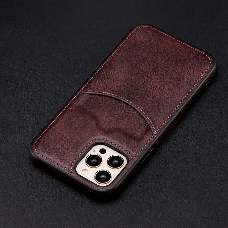 Ốp Điện Thoại Da Chống Sốc Kèm Ngăn Đựng Thẻ Cho iPhone 11 Pro MAX 11ProMAX XS MAX XR XS X 7 8 Plus SE2 SE3 SE 2022 2020