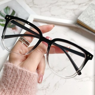 Kính Mát Phong Cách Thời Trang Hàn Quốc Quá Khổ Vuông Trong Suốt Kính Mắt Cho Nữ Kính Chống Bức Xạ Cho Nữ Y2k Kính Vuông Trong Suốt