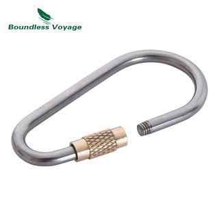 Móc Khóa Carabiner Bằng Titan Dùng Cắm Trại / Leo Núi
