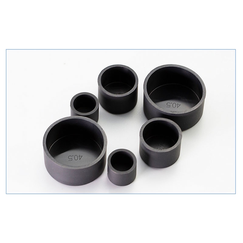 1 / 5 / 10 Chiếc Đen Tròn Silicon Cao Su Vỏ Silicon Cao Su Nắp Cách Nhiệt Tay Bàn Ghế Chân Bao Ống Tay ID 3.7-74.5mm