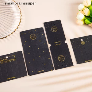 Set 50 Thẻ Giấy In Chữ Màu Vàng Kim Trong Suốt Làm Đồ Trang Sức Thủ Công DIY