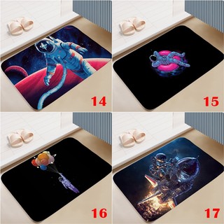 Thảm Cửa Ngoài Không Gian Galaxy Vũ Trụ Phi Hành Gia Hành Tinh Phòng Ngủ Văn Phòng Trang Trí Nhà Cửa Thảm Sàn Chống Trơn Trượt (60x40CM)
