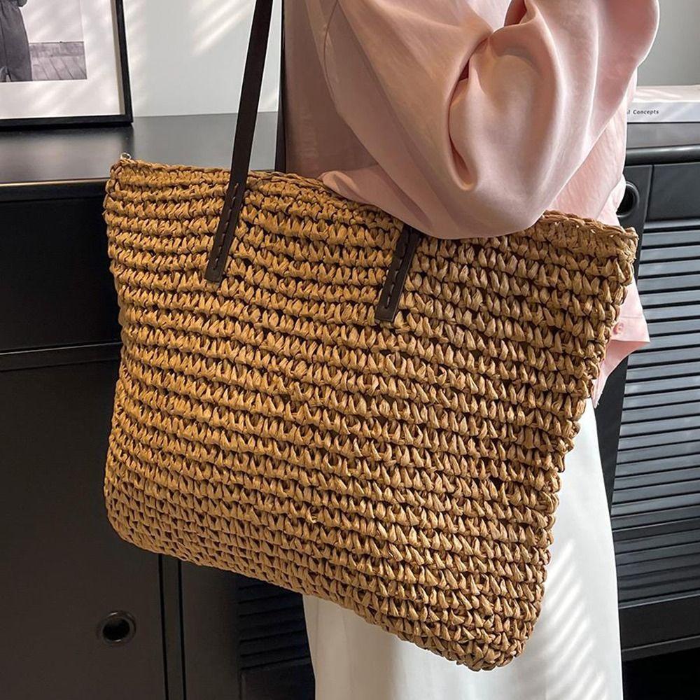 Túi Tote HOBBYIN Thời trang mùa hè Bãi biển Phong cách đơn giản