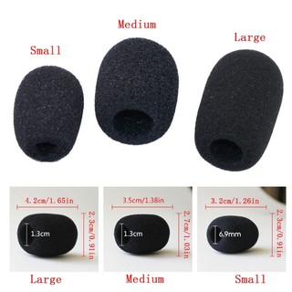 BS * Vỏ micro thoáng khí Bọt biển đen Micrô xốp Vỏ kính chắn gió Thích hợp cho Mic họp cổ ngỗng