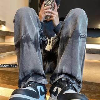 Esea Quần jean nam Mỹ mới, ống thẳng dáng rộng thời trang quần âu đẹp trai đường phố cao cấp