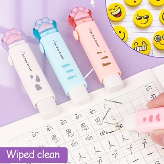 Cục Tẩy Tự Động Dạng Đẩy Hình Chân Mèo Dễ Thương Cho Học Sinh