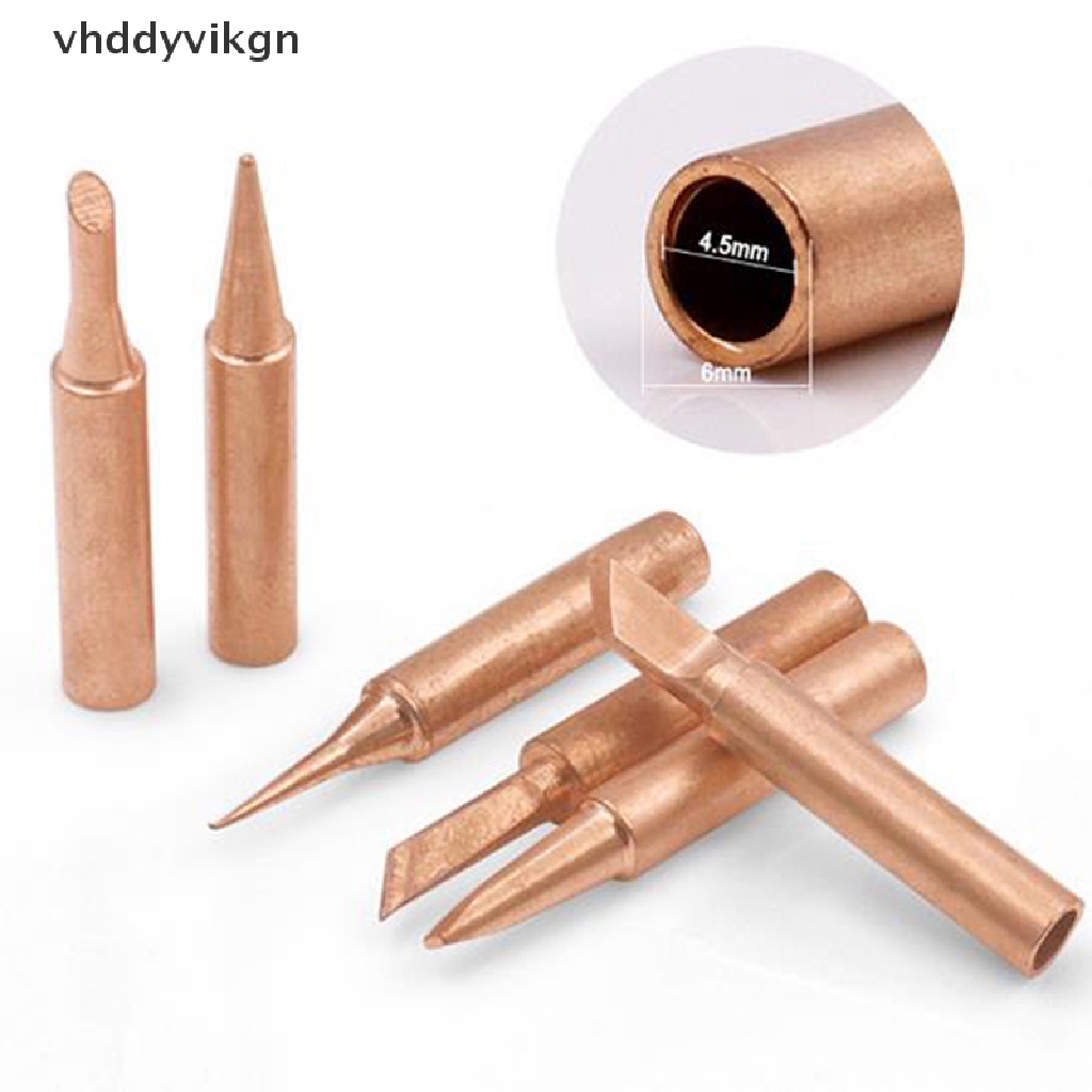 Set 5 / 6 Đầu Hàn 900M-T Bằng Đồng Nguyên Chất Không Chì
 Vn