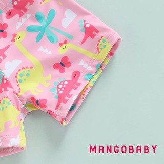 Bộ đồ bơi hai mảnh MG-Girl 's, Áo ngắn tay in hình khủng long hoạt hình cho bé mới biết đi + Quần Short