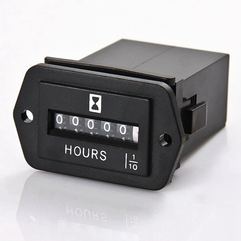 Đồng hồ đo giờ cơ dc10v-80v - đồng hồ đo giờ cho động cơ máy phát điện thuyền ô tô motorcross motor truck tractor