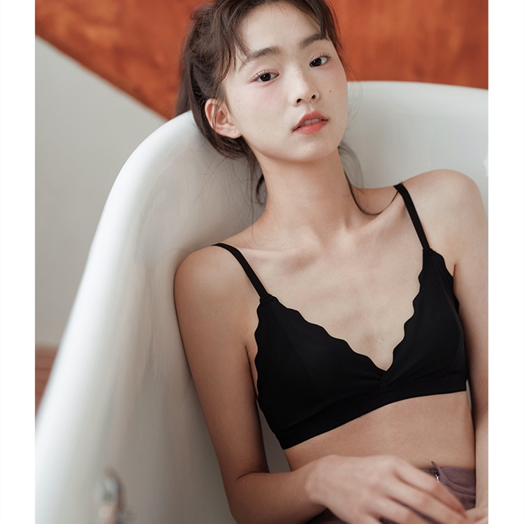 Áo Lót Nâng Ngực Không Gọng Không Đường May Siêu Mỏng Thoải Mái Thiết Kế Tai Thỏ Size 32-38AB Dành Cho Nữ