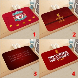 Thảm cửa Câu lạc bộ bóng đá Logo Liverpool Phòng ngủ Văn phòng Trang trí nội thất Thảm trải sàn chống trượt (60x40CM)