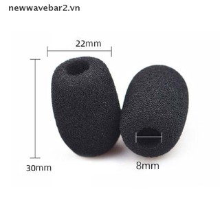 Bộ 10 micro xốp có kính chắn gió bảo vệ Meeg Mic