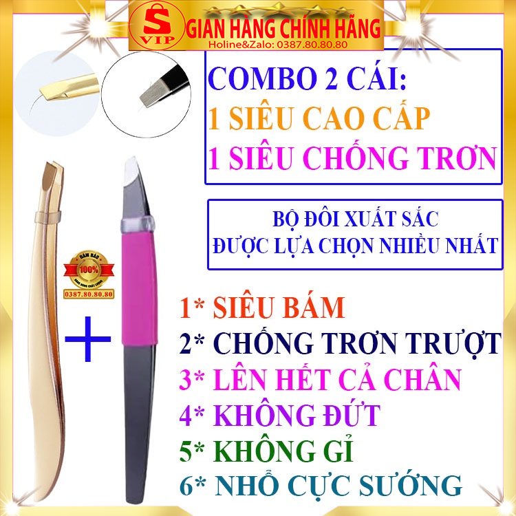 Nhíp nhổ lông nách nhổ râu xịn nhíp nhổ tóc bạc chống trơn cao cấp ...