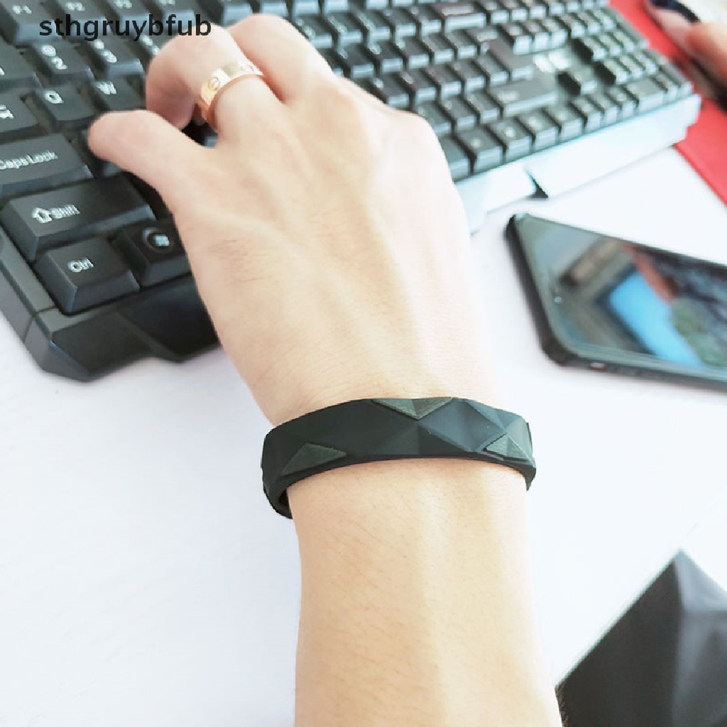 Vòng Tay Silicon Chống Tĩnh Điện Cân Bằng Năng Lượng Ion Âm Phong Cách Thể Thao Cho Cặp Đô