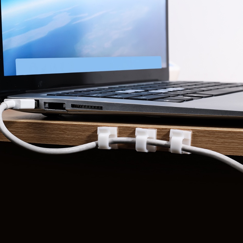 Kẹp Cố Định Dây Cáp Sạc USB Tự Dính Có Thể Tái Sử Dụng