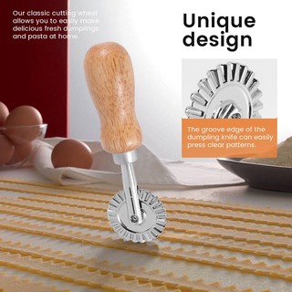 Máy cắt bánh ngọt - Bánh xe cắt mì ống - Máy cắt bánh xe Ravioli Crimper Máy cắt bột bánh xe cho phụ kiện bánh mì ống nhà bếp