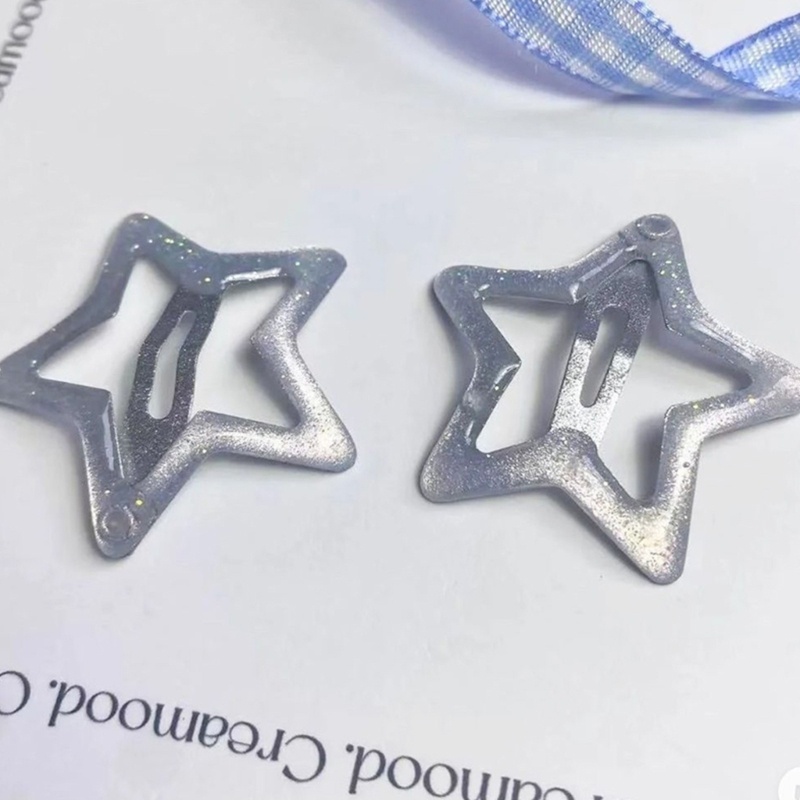 Coo star kẹp tóc dễ thương ngọt ngào kẹp tóc ngôi sao rỗng ngôi sao trang trí mũ nón lấp lánh kẹp tóc kẹp barrettes