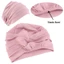 ESSENCEH Nữ Ung Thư Hồi Giáo Mũ Khăn Vải Co Giãn Đầu Mũ Ruffle Hat