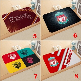 Thảm cửa Câu lạc bộ bóng đá Logo Liverpool Phòng ngủ Văn phòng Trang trí nội thất Thảm trải sàn chống trượt (60x40CM)