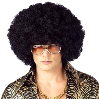 ARTISANU Đen Afro Xoăn Tóc Giả Halloween Nhiều Màu Sắc Chú Hề Cosplay Đạo Cụ Carnival Tiệc Xoăn Tóc