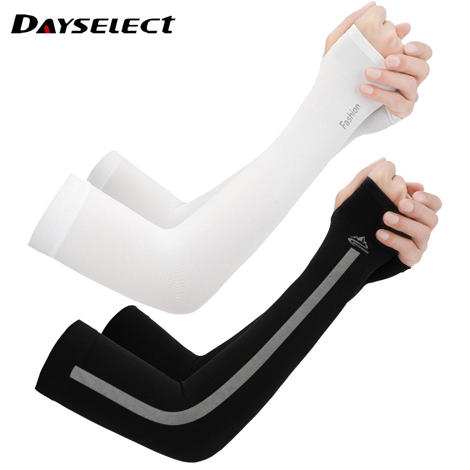 Ảnh Cặp ống tay DAYSELECT giữ ấm chống tia UV cho nam nữ hoạt động thể thao ngoài trời 1