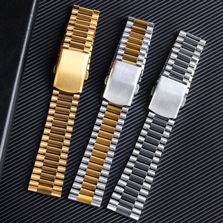 Dây Đồng Hồ Đeo Tay Bằng Thép Không Gỉ Trơn Màu 10mm 12mm 14mm 16mm Dành Cho Nam Và Nữ