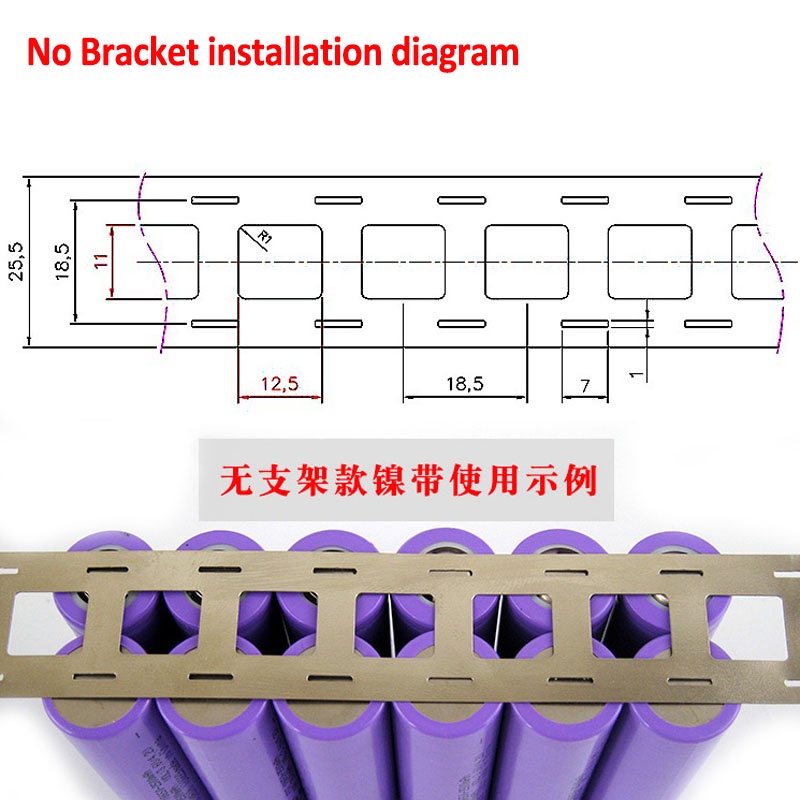 2 / 3 / 4 song song Pin Lithium Mạ Niken Dải Thép Tấm Niken Bộ Pin Kết Nối Pin Điểm Máy Hàn Tấm Niken