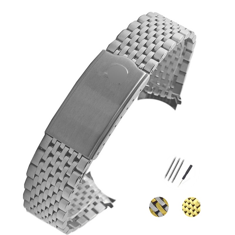 Dây Đồng Hồ Bằng Thép Mỏng 18 19 20mm Cho Omega Speedmaster
