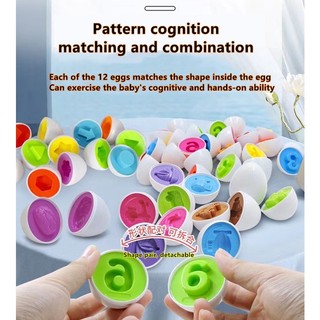 Hộp Đựng Trứng Gà Xoắn Hình Học Trái Cây Rau Củ Quả Đồ Họa Thông Minh Phù Hợp Giáo Dục Sớm Cho Trẻ Em