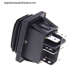 Toplanswatchstore Tự khóa 12V Đen chống nước 6Pin DPDT