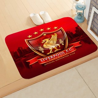 Thảm cửa Câu lạc bộ bóng đá Logo Liverpool Phòng ngủ Văn phòng Trang trí nội thất Thảm trải sàn chống trượt (60x40CM)