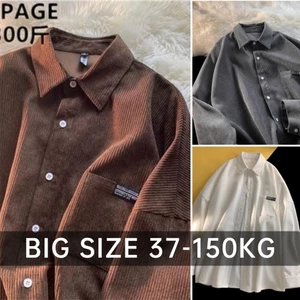 < Size Lớn > Áo Sơ Mi Ren Retro Nam Tay Dài Thu Đông Rời Size Lớn Áo Sơ Mi Top