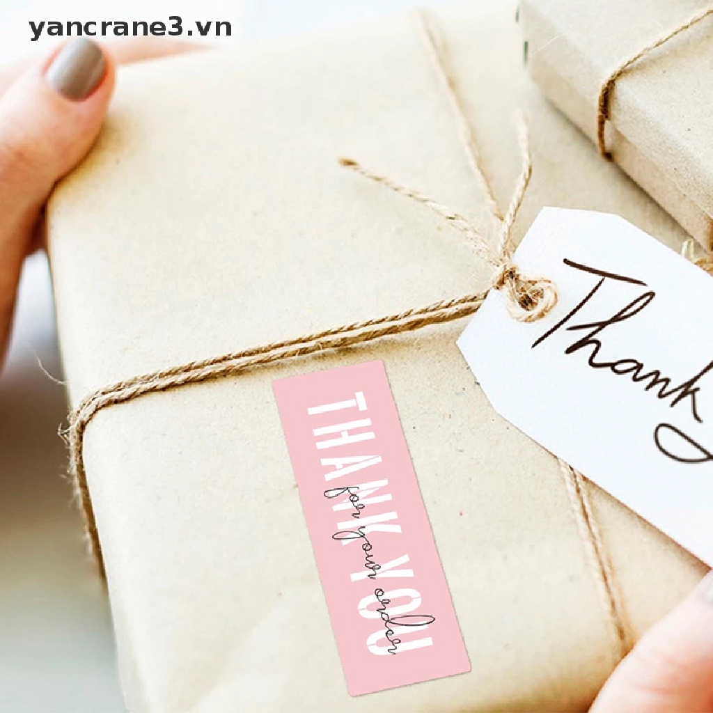 Set 120 Miếng Dán Chữ Thank You Trang Trí Phong Bì Văn Phòng Phẩm yancrane3.vn