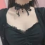 BTF Đen Ren Nơ Choker Vòng Cổ Thời Trang Cổ Vòng Cổ Vintage Mềm Ren Cổ Cahin Ruy Băng Dây Chuyền Trang Sức