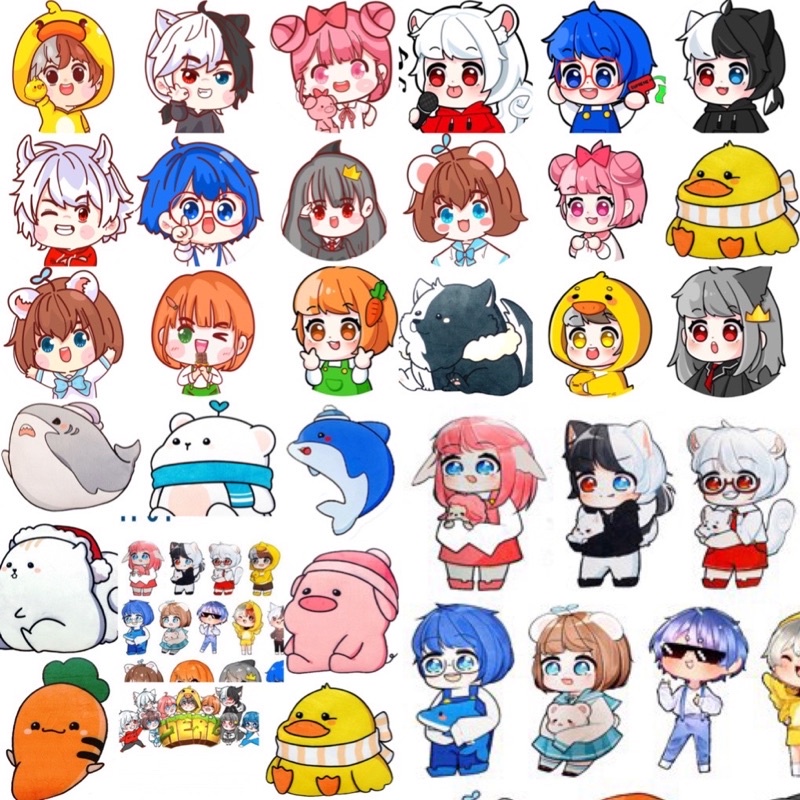 combo 31 sticker hero team ép lụa khác nhau/ hình dán hero team ...