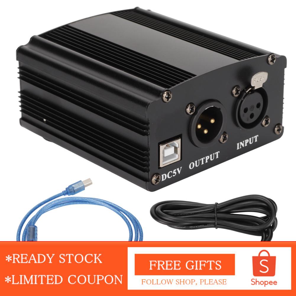 48V Power Supply 1 Channel Condenser Mic Power Supply With