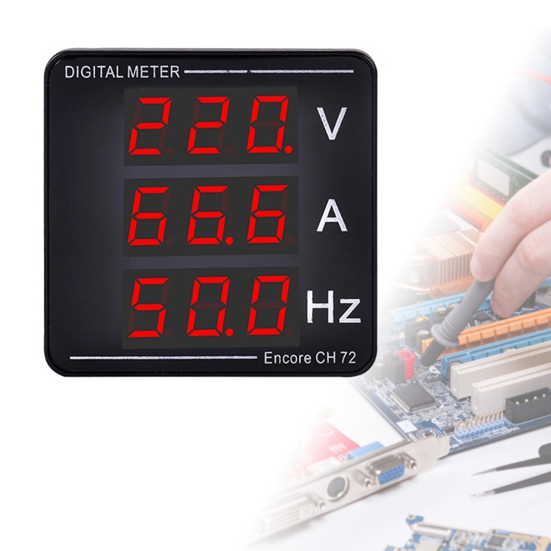 Đồng hồ đo tần số vôn kế kỹ thuật số có đèn LED chất lượng