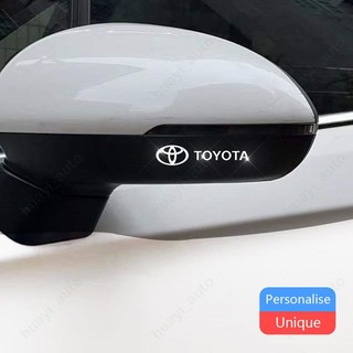 Miếng Dán Kim Loại In Logo 3D Sáng Tạo Trang Trí Gương Chiếu Hậu Xe Hơi Toyota Honda Nissan Mitsubishi Hyundai