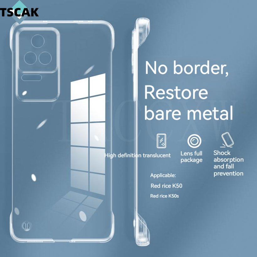 Ốp Điện Thoại Nhựa Cứng Trong Suốt Cho Redmi K60 K50 K40 K30 K20 Pro K50 K40 Gaming K50 Ultra K40S Note 12 10 Pro + 10S