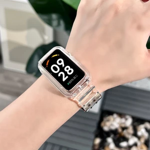 Ốp Silicone Trong Suốt Cho Đồng Hồ Thông Minh Xiaomi Redmi Smart Band 2 Xiaomi Mi Band 8 Active