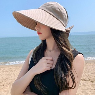 NCE Tấm Che Nắng Rỗng Mũ Che Mặt Mái Nhà Lớn Nữ Mũ Ngư Dân