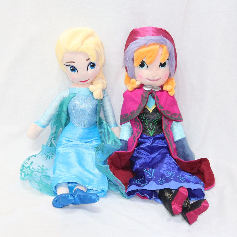 2018 Sốt Elsa Và Anna 40cm 50cm Búp Bê Sang Trọng Kid Vui Vẻ Mới