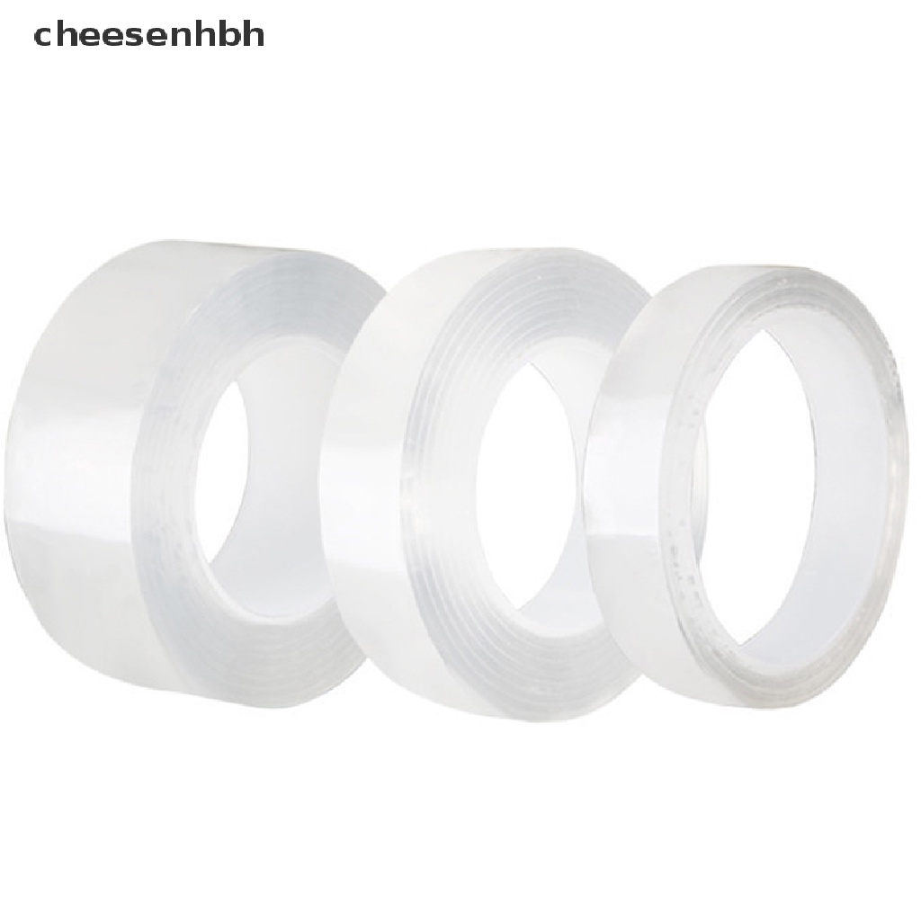 Cheesenhbh 1 / 2 / 3 / 5M Băng keo hai mặt trong suốt có thể tái sử dụng Băng dính chống thấm nước VN