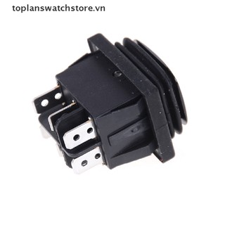 Toplanswatchstore Tự khóa 12V Đen chống nước 6Pin DPDT