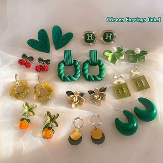 Hoa Tai Hình Lá Mùa Hè Năm 2023 Phong Cách Retro Cao Cấp