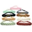 DARON Tóc Đi Biển Mũ Rộng Tóc Vintage Turban Hoa Nhỏ Daisy Phong Cách Dân Tộc Bện Dây Móc Bandana