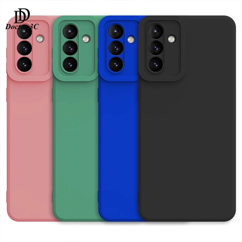 Ốp điện thoại viền vuông màu trơn chống sốc cho Samsung ss Galaxy A55 A35 A15 A25 A05 A05s A54 A34 A14 A04 A04E A04s A24 4G 5G 2024