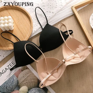 Set 4 Áo Lót Không Gọng Không Đường May Nâng Ngực Gợi Cảm Lưng Hình Tam Giác