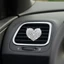 DELMER Auto Perfume Clip Trang trí nội thất Máy làm mát không khí ô tô Sáng tạo Bling Heart Phụ kiện ô tô Máy khuếch tán hương thơm ô tô dễ thương