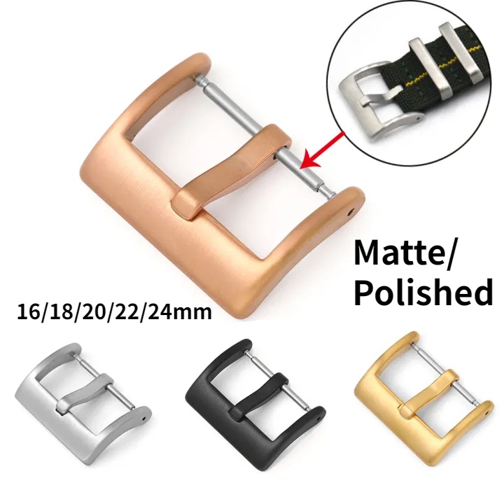 Khóa Cài Dây Đồng Hồ Bằng Thép Không Gỉ 304L 16mm 18mm 20mm 22mm 24mm